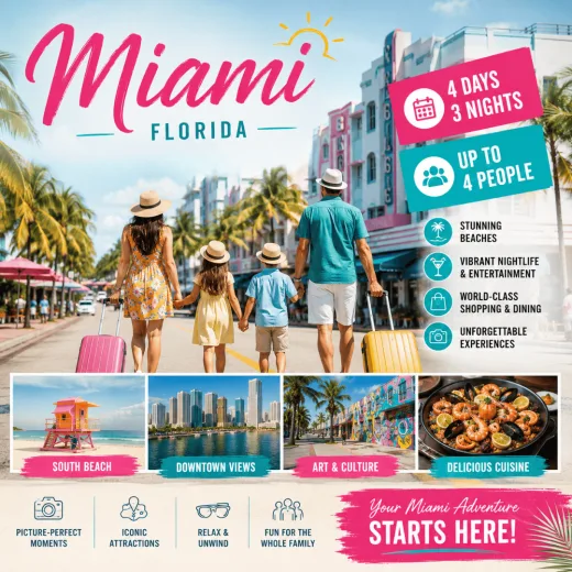 Domio Kaskades — 4D/3N Miami, FL