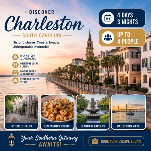 Hampton Inn Summerville SC — 4D/3N Charleston