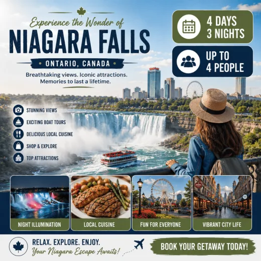 Hilton Niagara Falls/Fallsview Hotel & Suites — 4D/3N Niagara Falls