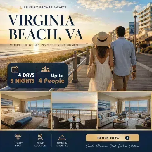 Hilton Virginia Beach Oceanfront — 4D/3N Virginia Beach, VA