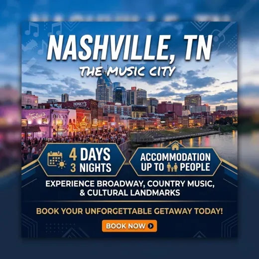 Home2 Suites by Hilton Nashville Vanderbilt, TN — 4D/3N Nashville, TN
