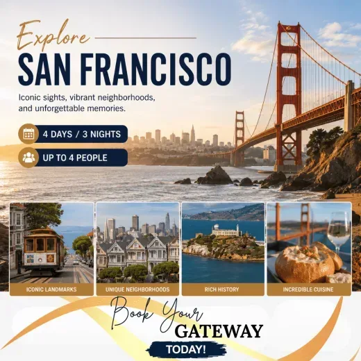 Hotel 1550 — 4D/3N San Francisco