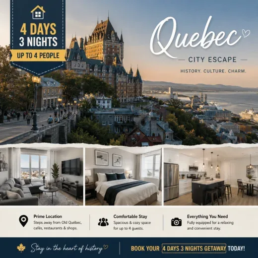 Hotel Port Royal — 4D/3N Quebec