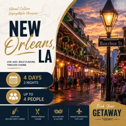 Omni Royal Orleans Hotel — 4D/3N New Orleans, LA