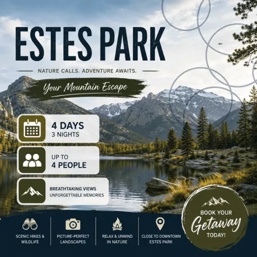 Riverwood on Fall River — 4D/3N Estes Park